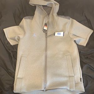 Jordan UNC Tar Heel short sleeved hoodie.